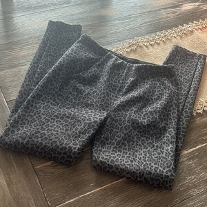Liverpool Black and Gray Leopard Print Pants